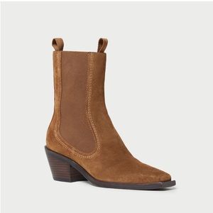 Loeffler Randall Nat Mid Western Boot on Cacao, Size 7, Excellent Condition!